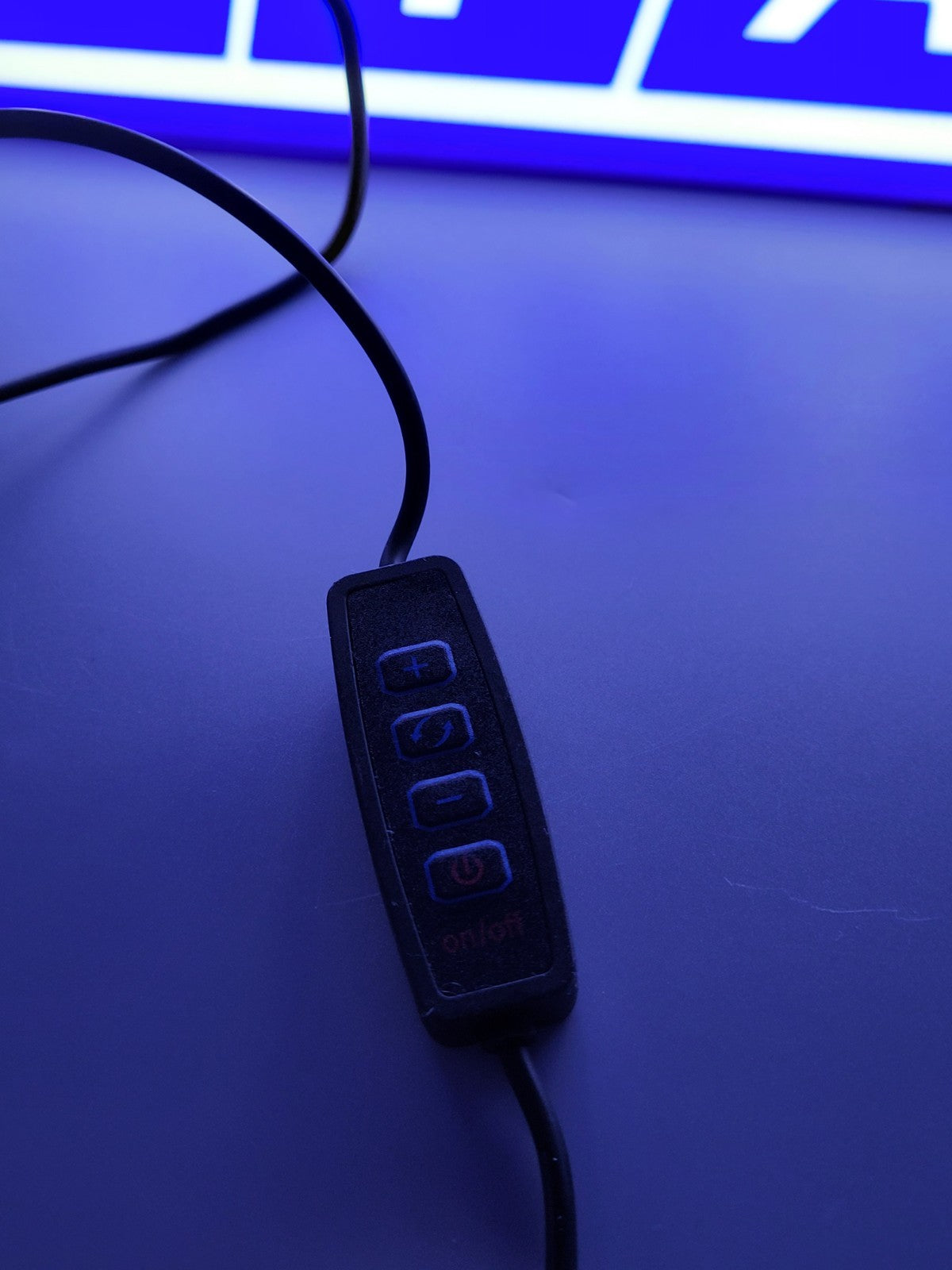 FIAT led light illuminated logo desk lamp  night light