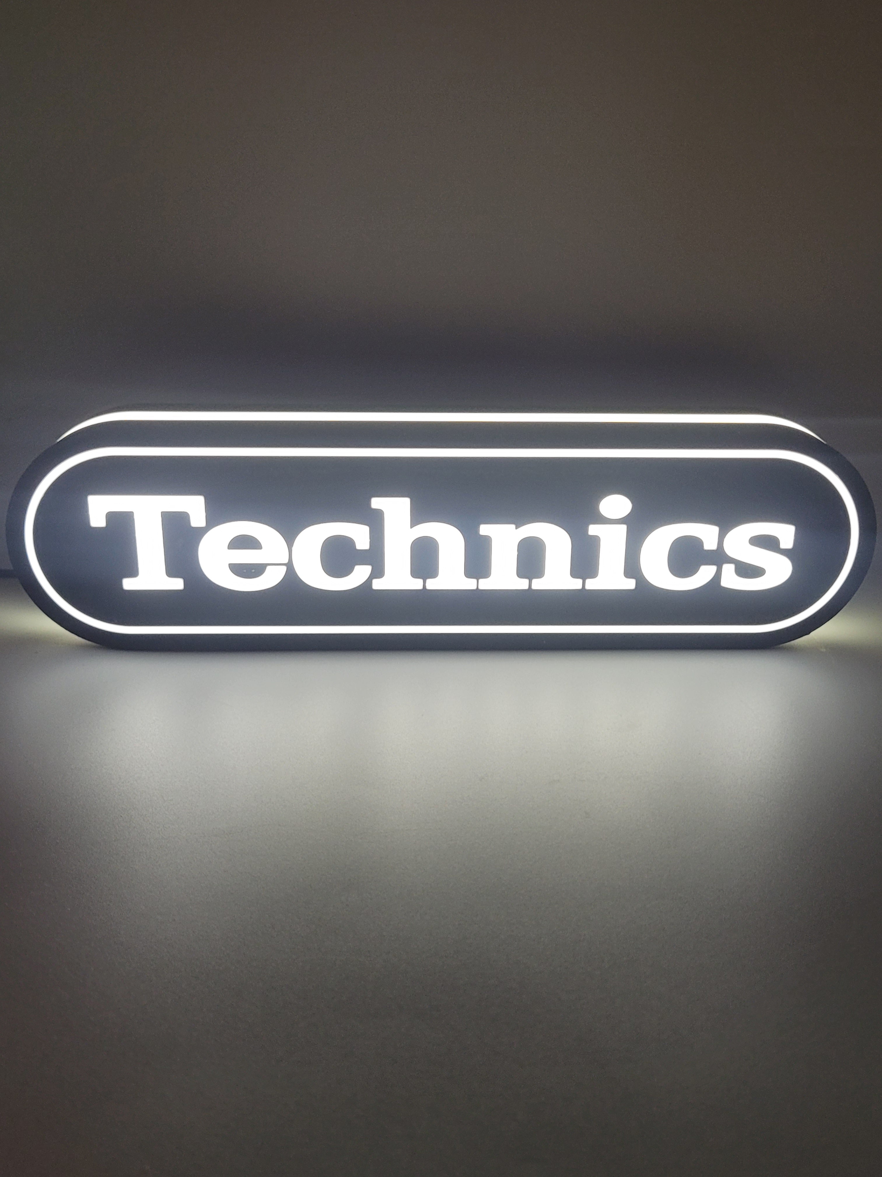Technics LED Light Sign – 3dlightcraft